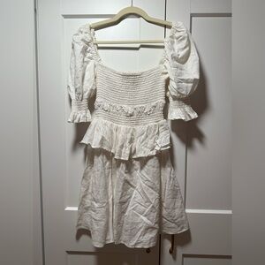 LPA White Mini Dress with Chic Design